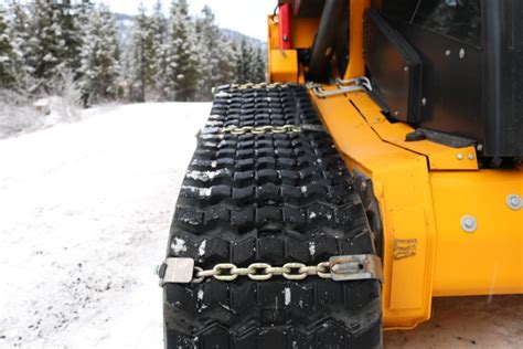 skid steer chaining|chains for tracked skid steer.